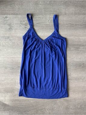 Dynamite Blue V-Neck Tank Top Y2K